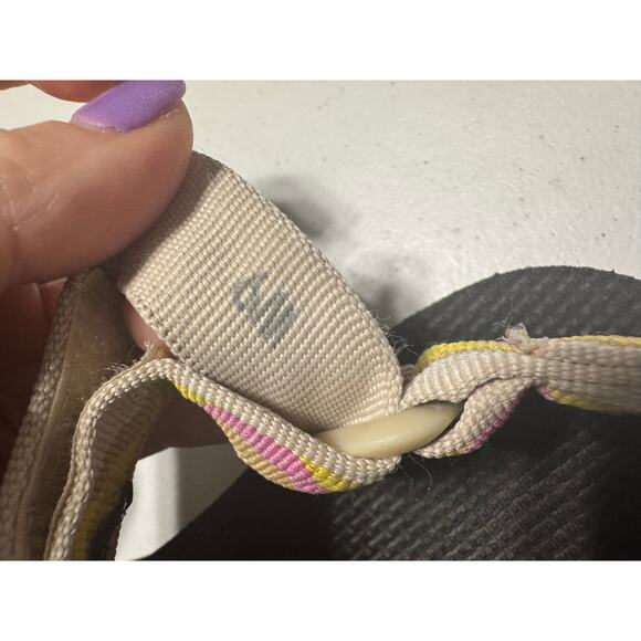 Teva Women's Original Universal Sandal Pink Yellow Tan Size 9 - Picture 8 of 9